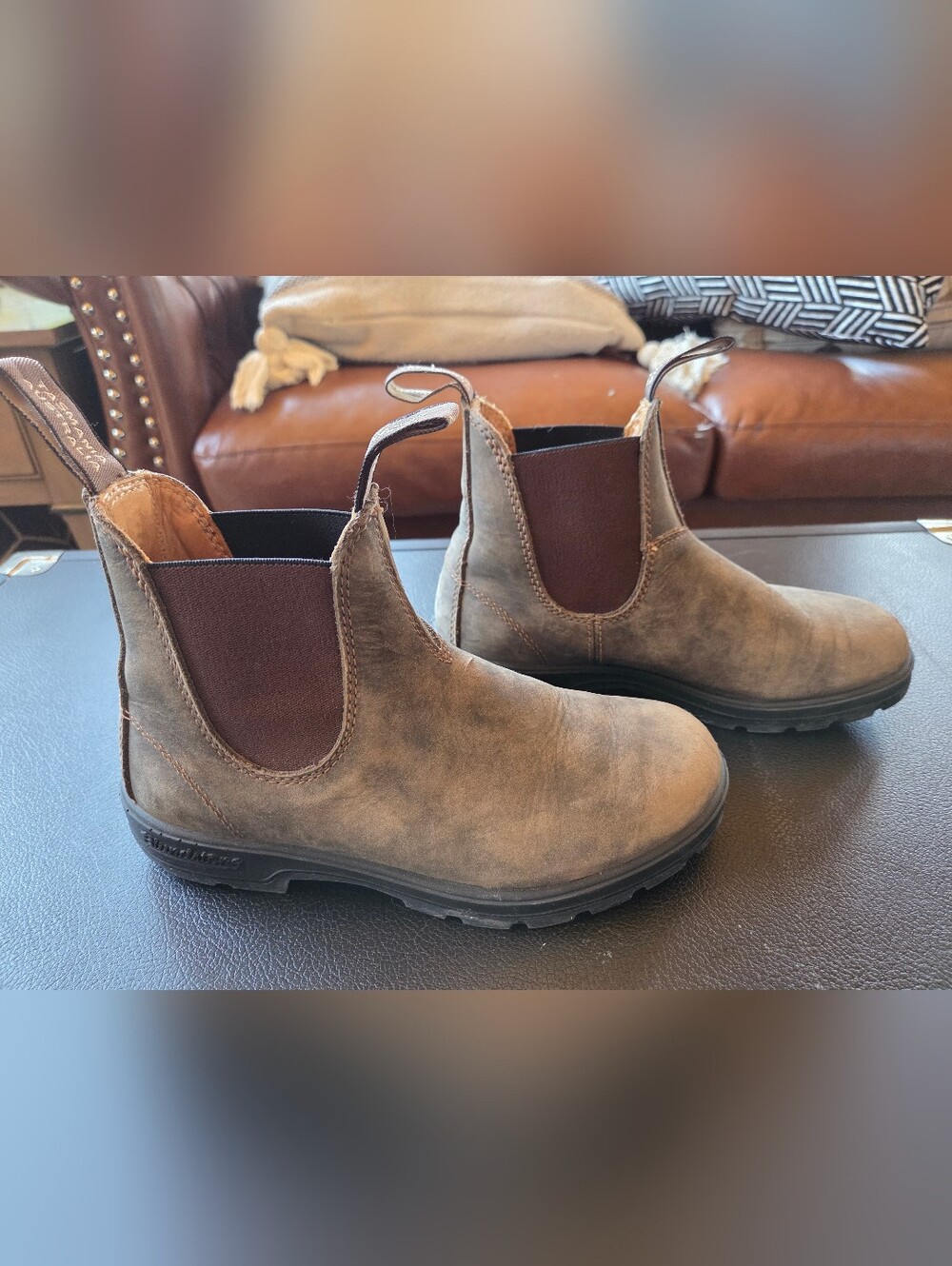Blundstone Brown Leather Chelsea Work Boots